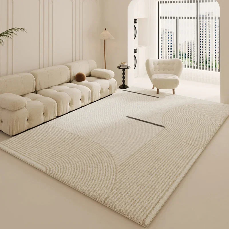 White Modern Thickened Minimalist Rug