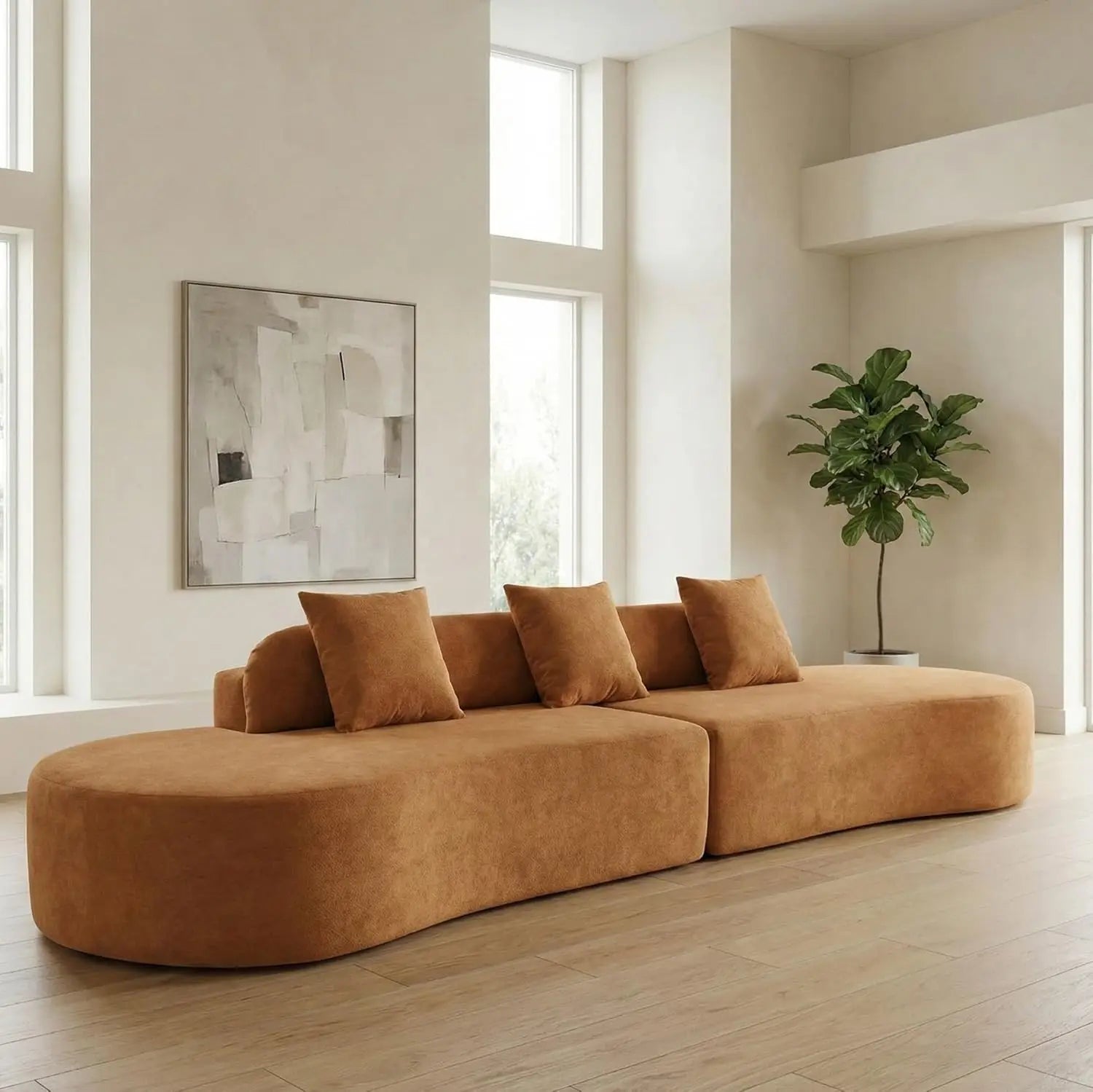 Modern Curved Sofa Comfy Cloud Couch