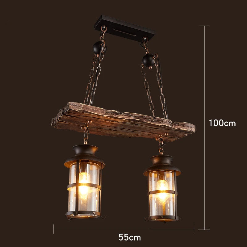 Rustic Wood Pendant Lights