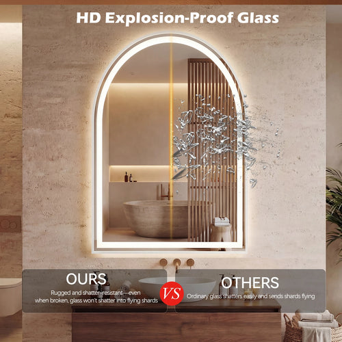 Arched LED Bathroom Vanity Mirror