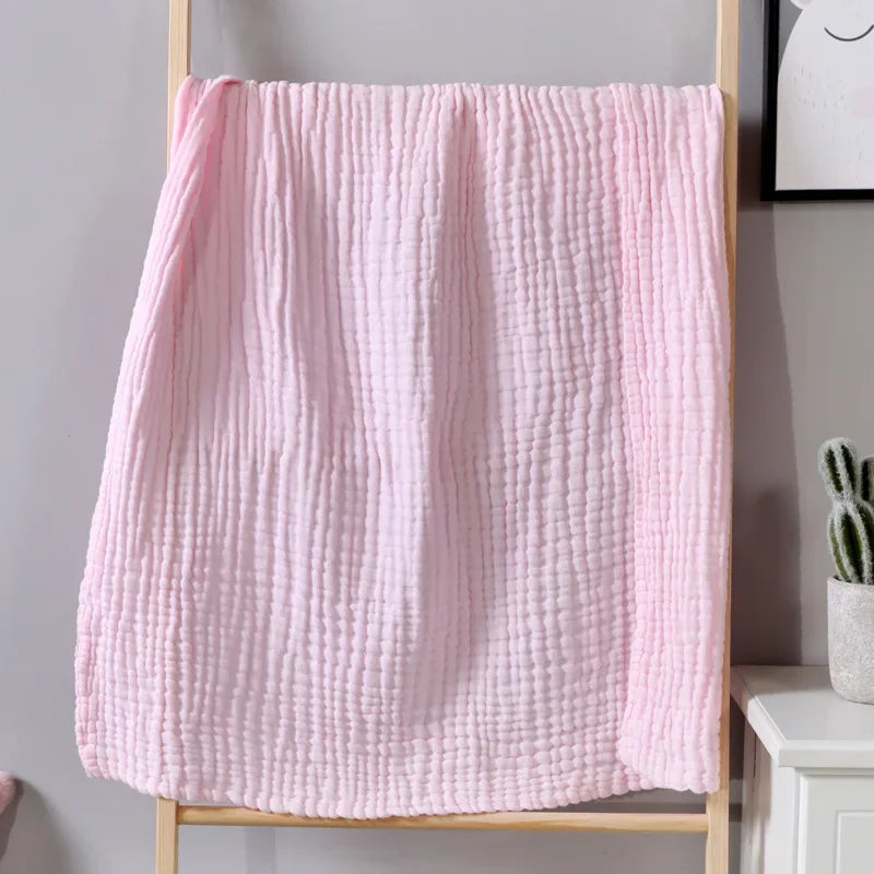 6 Layer Breathable Beige Cotton Blanket